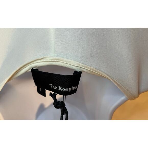 The Kooples Chiffon Short Sleeve Half-Zip Blouse - Size S - NWT - Picture 5 of 7